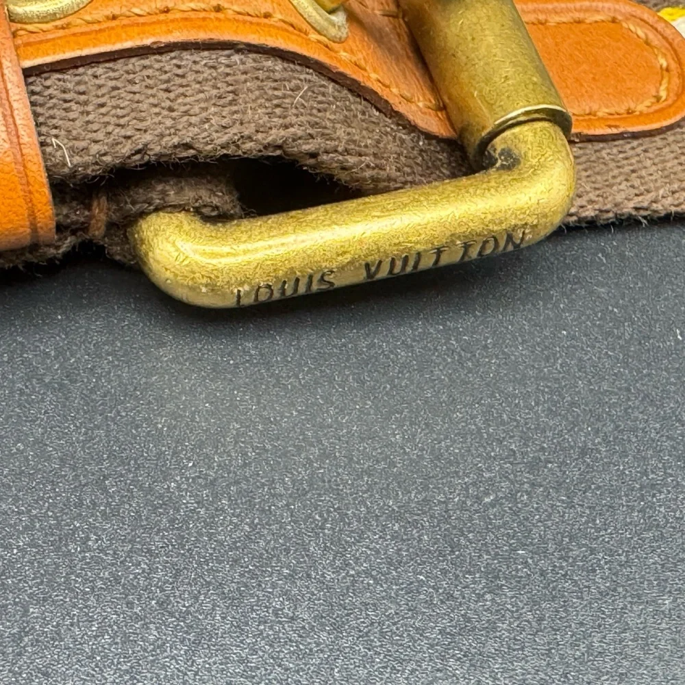 Rare Authentic Louis Vuitton Brown Suede Bag - Picture 10 of 14